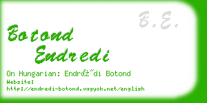 botond endredi business card